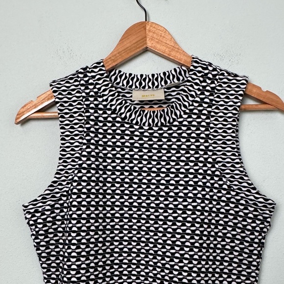 Maeve by Anthropologie Barbara Textured Jacquard Geometric Sleeveless Top Size S - Picture 3 of 12
